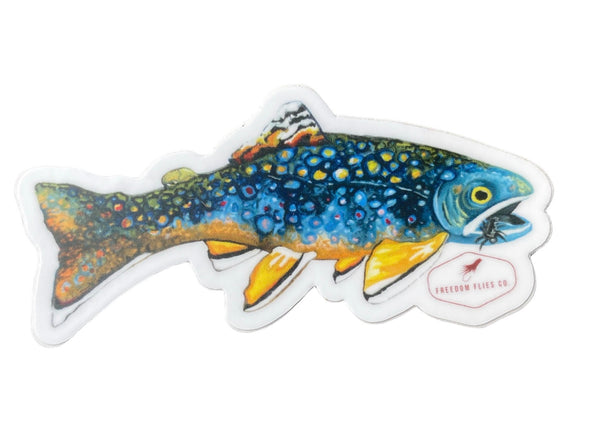 Tania McCormack Brook Trout Sticker - Fly Slaps Fly Fishing Stickers and  Decals